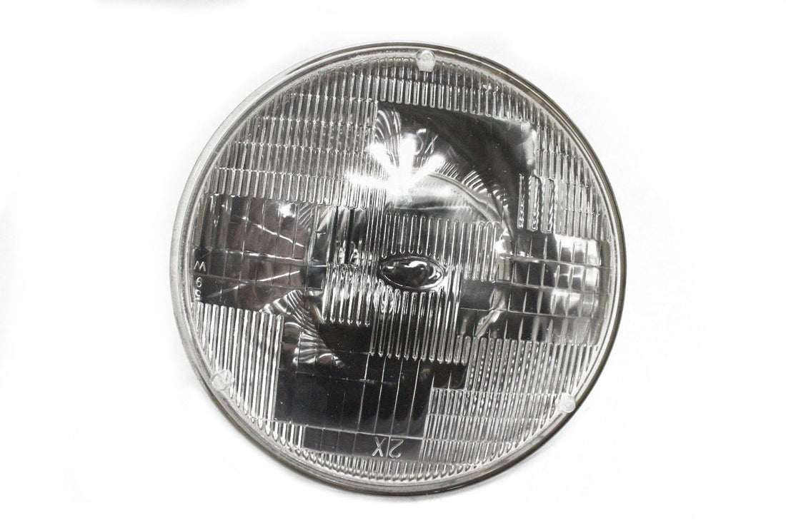 7" Round Sealed Beam Glass Headlight Head Lamp Light Bulb 12V (2 pairs)