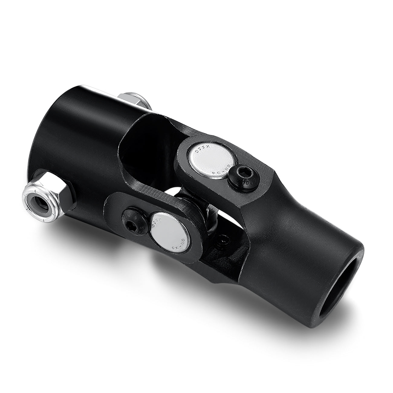 Universal 3/4" Smooth x 1" DD U Joint Steel Black Single Steering Shaft U-Joint
