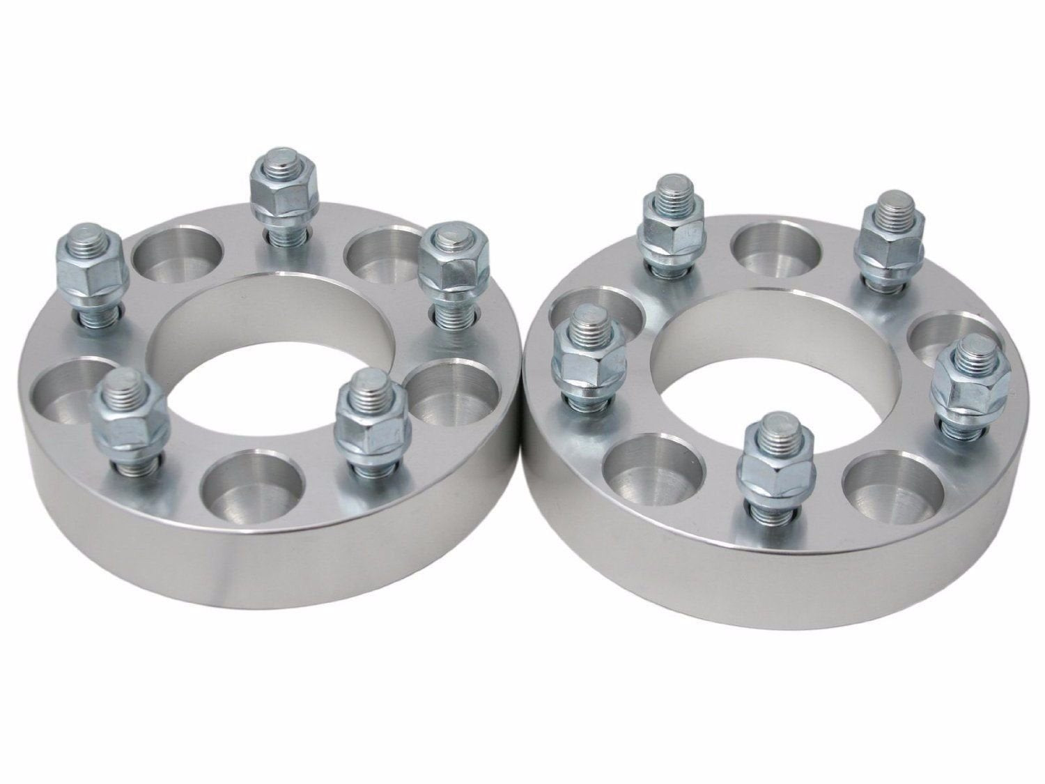 2 pcs 2.5" 5x4.75 to 5 x 4.75 Wheel Spacers Adapters | 12x1.5 Threads 2.5"