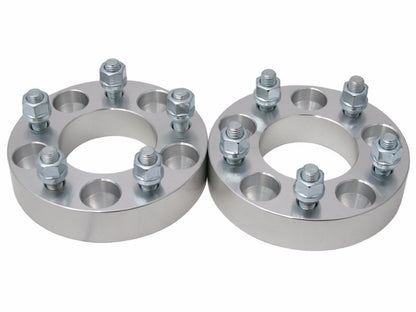 2 pcs 2.5" 5x4.75 to 5 x 4.75 Wheel Spacers Adapters | 12x1.5 Threads 2.5"