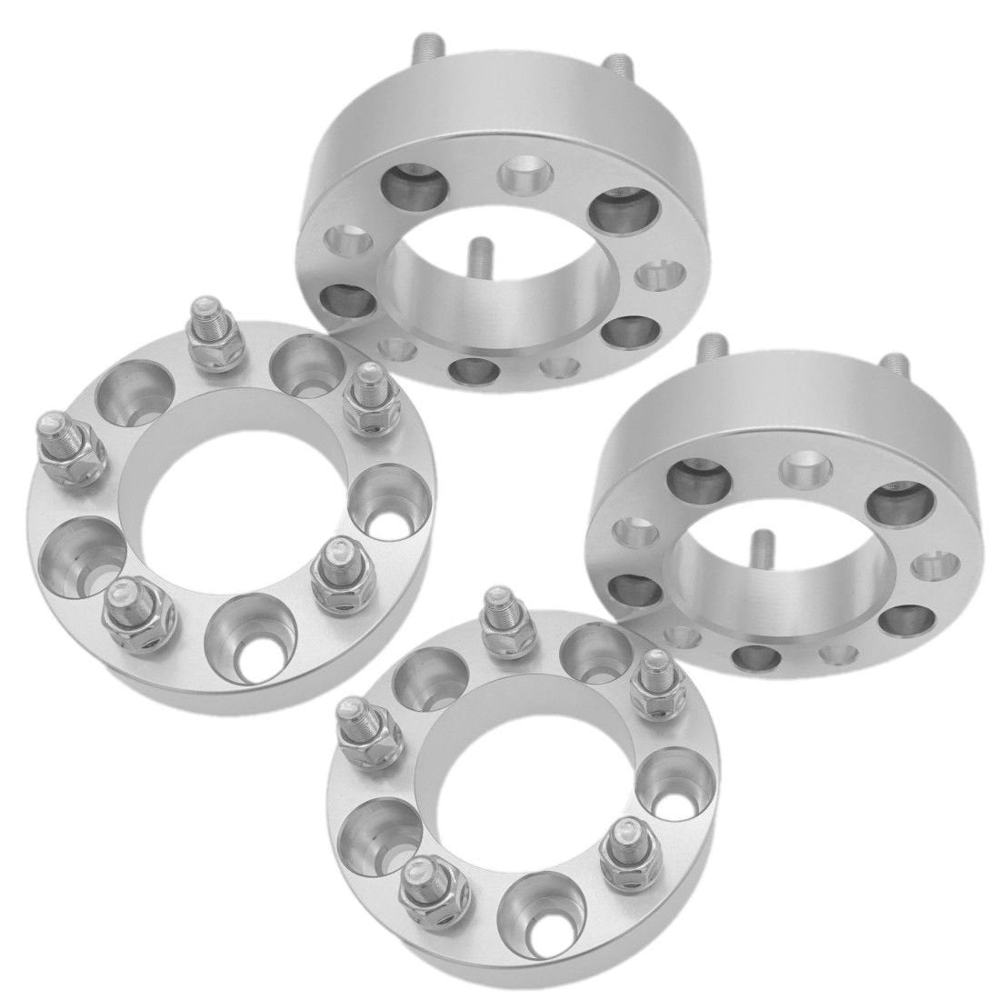 4 pcs 1" Wheel Spacers 5x4.75 to 5x4.75 | 12x1.5 Studs | Chevrolet GMC