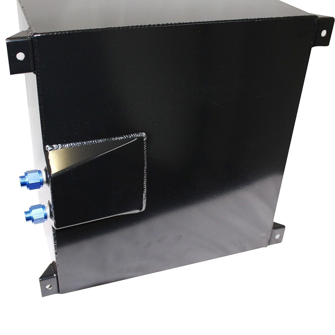 20 Gallon Aluminum Black Fuel Cell Tank & Fuel Hose Sender& Fuel Line kit 10 AN