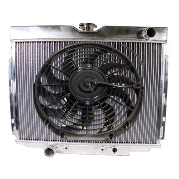 3 Row Cooling Aluminum Radiator &16" Blade Fan For 67-70 Ford Mustang/Falcon V8