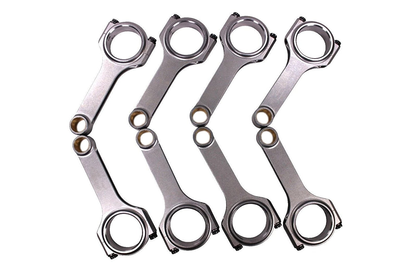 Set of 8 H Beam 6.135" 2.200" .990" Bronze Bush 4340 Connecting Rods Suits(with bolts): Chevy BBC 454