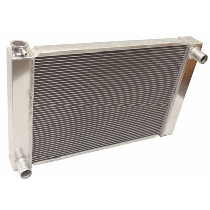 Universal Ford /Mopar Fabricated Aluminum Radiator 26" x 19" x3" Overall With 2pcs 12 Inch Electric Fan