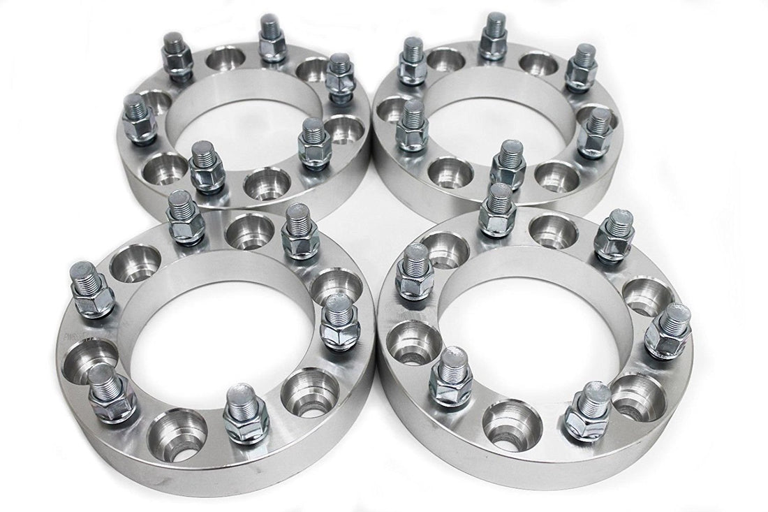 4 pcs 1.5" Wheel Spacers 6x5.5 to 6x5.5 | 12x1.5 Studs | Fits All 6 Lug Pickup