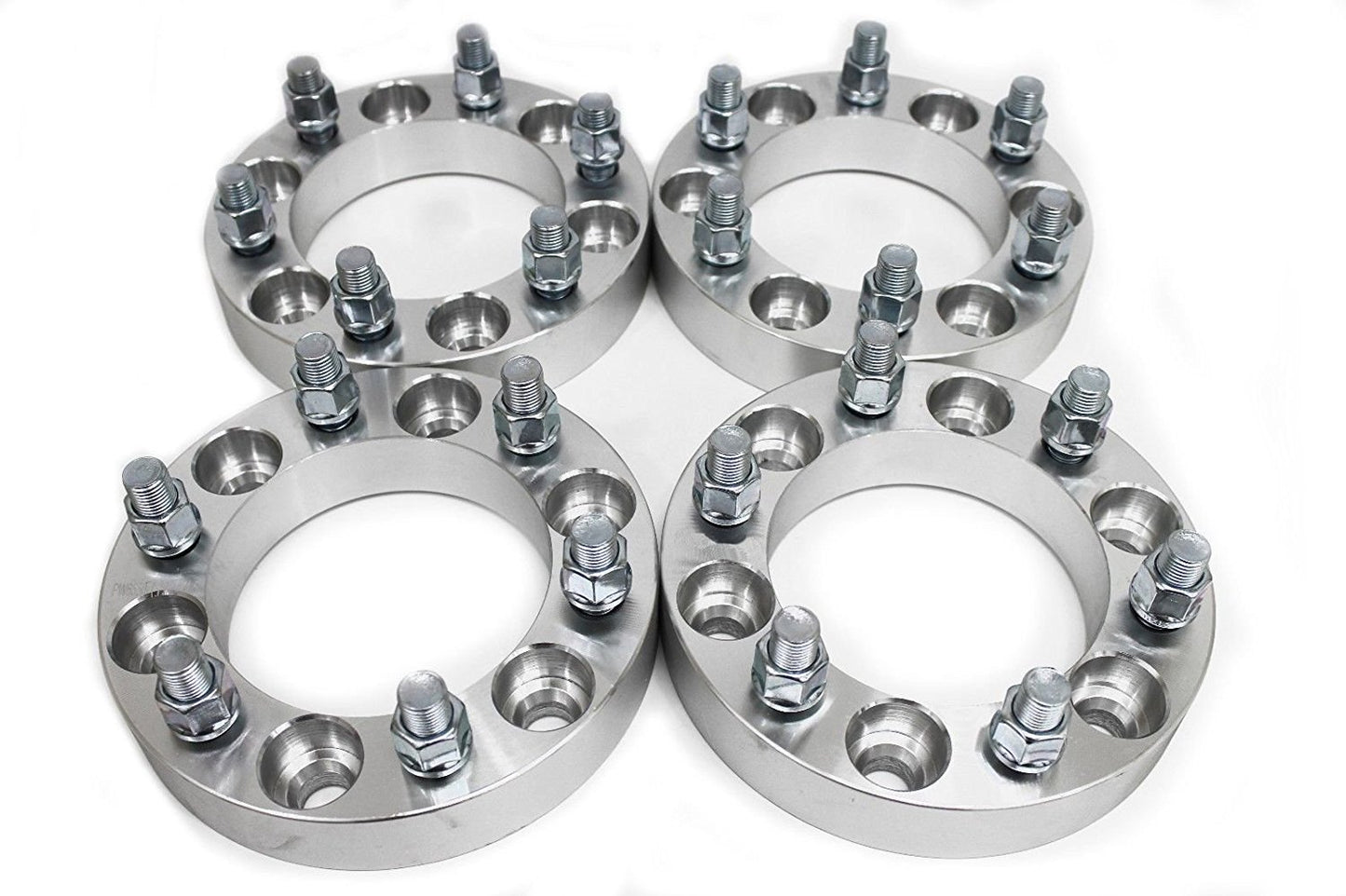 4 pcs 2" (50mm) 6 x5.5 to 6 x 5.5 Wheel Spacers Adapters|14x1.5 Studs for Cadillac Chevrolet GMC