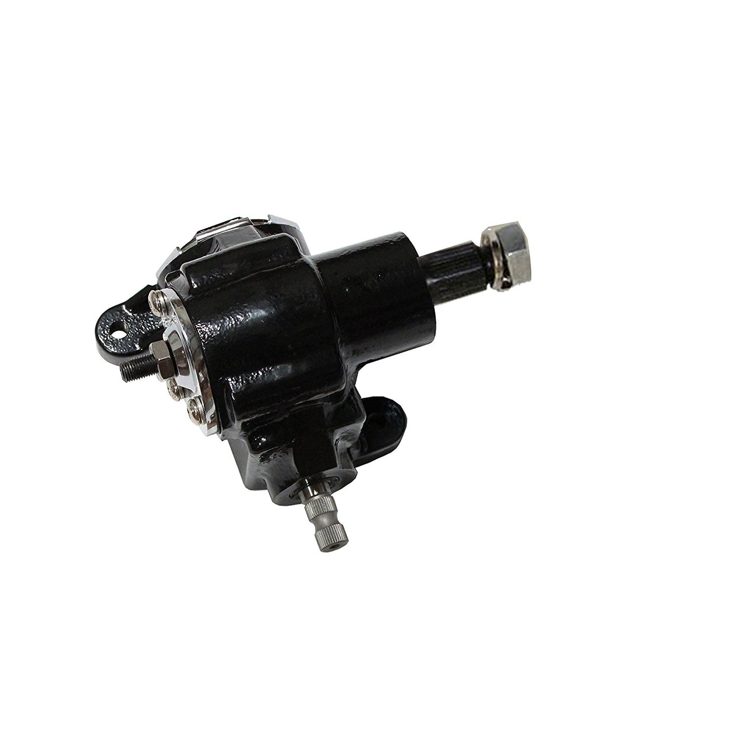 Universal GM Saginaw Vega Manual Power Steering Gearbox Hot Rat Rod (Black)