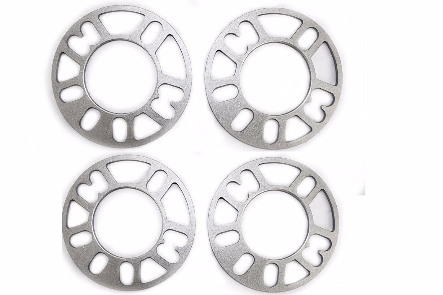 4 pcs Cast Aluminum Wheel Spacers 5mm Thick 1/2 studs ID 70mm OD 151mm