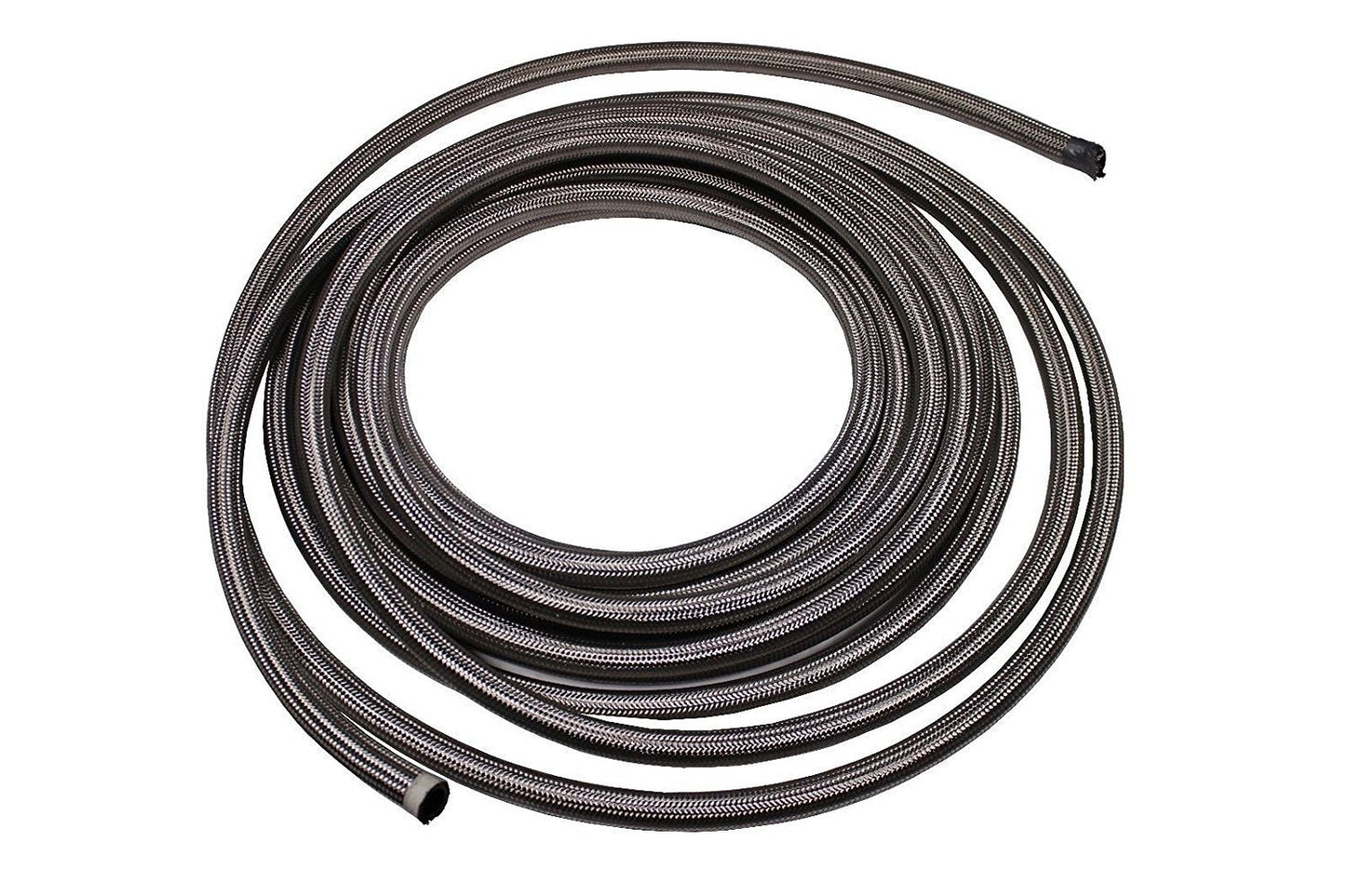 30 Feet 10-AN Braided Stainless Steel Turbo Oil Fuel Gas Line Hose 1500 PSI