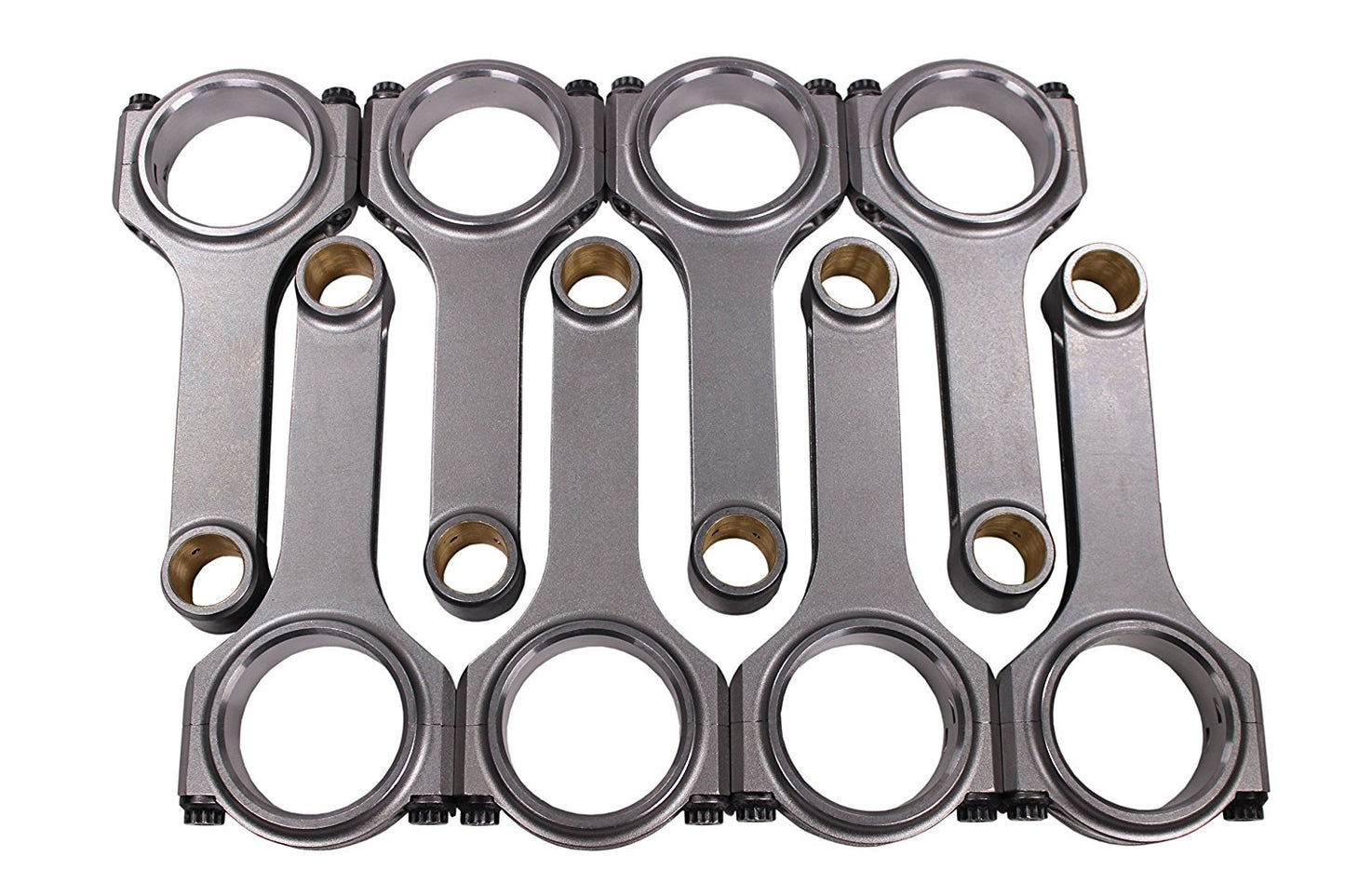 H Beam 6.000" 2.100" .927" Bronze Bush 4340 Connecting Rods for Chevy SBC 350