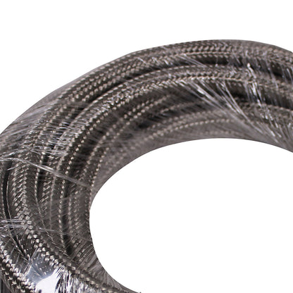 30 Feet 10-AN Braided Stainless Steel Turbo Oil Fuel Gas Line Hose 1500 PSI