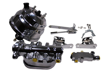Chevy 8" Dual Chrome Brake Booster & Master cylinder & Proportioning Valve