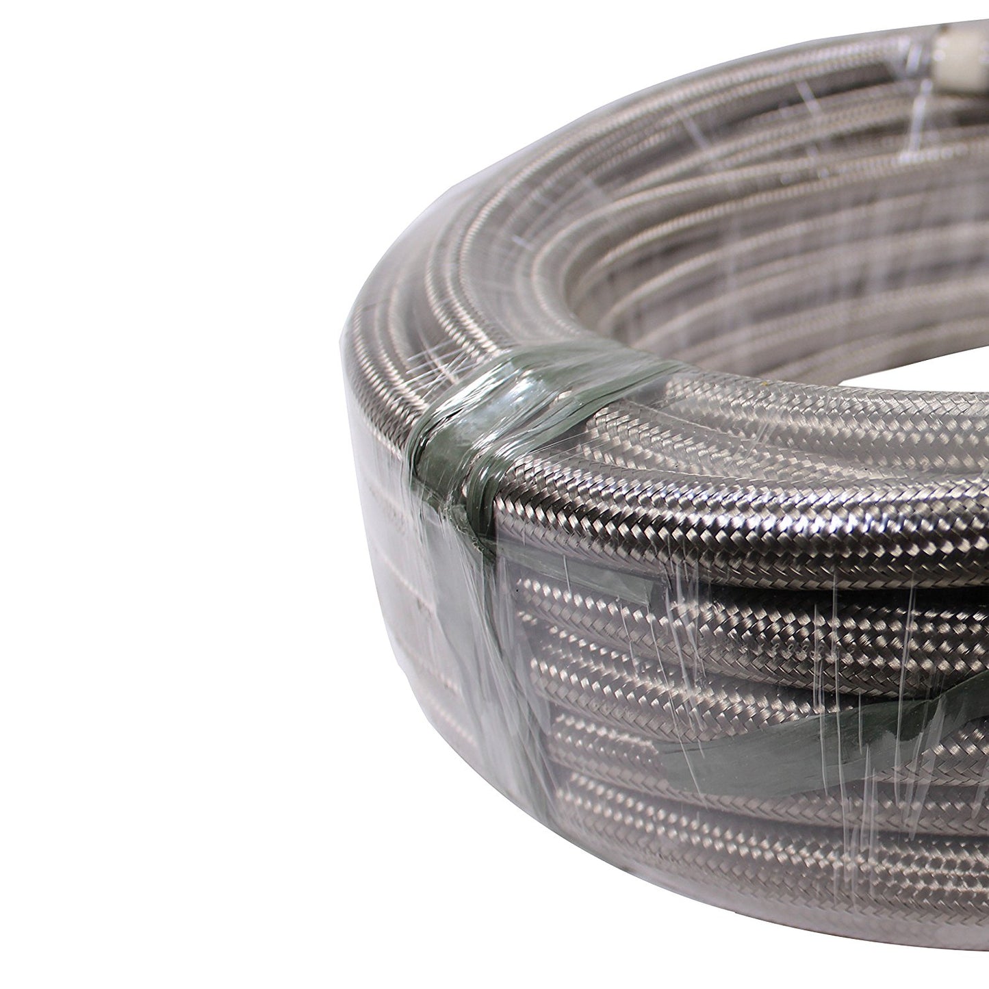 50 Feet 10-AN Braided Stainless Steel Turbo Oil Fuel Gas Line Hose 1500 PSI