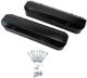 For Pontiac 326-455 Fabricated Alum Valve Cover w/o Hole Black Powder Coated
