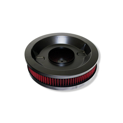 High Flow 14" X 3" Round Red Thru Washable Air Cleaner For SBC BBC Chevy