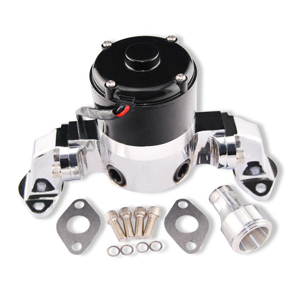 For Small Block Chevy 327 350 High Flow Aluminum Electric Water Pump Chrome