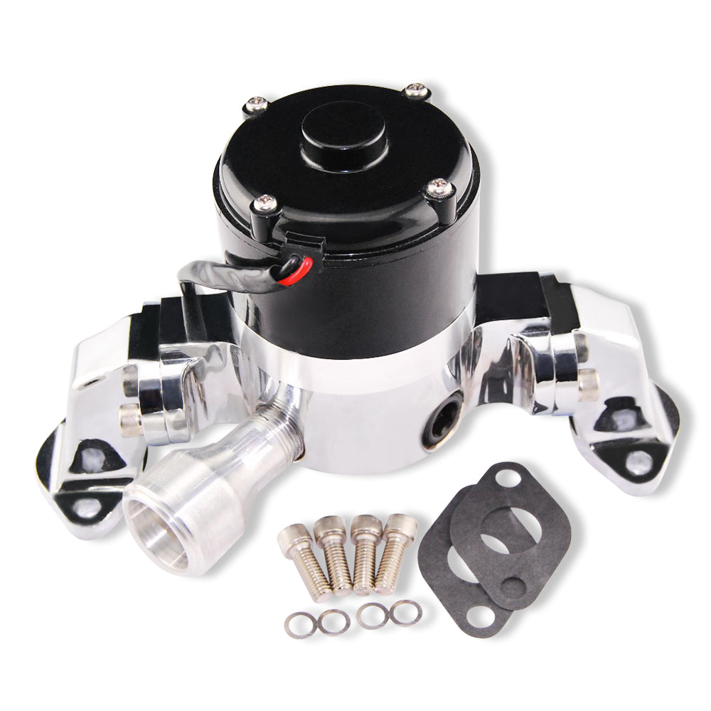 For Big Block Chevy 396-427-454 Electric Water Pump 35 GPM Chrome Aluminum