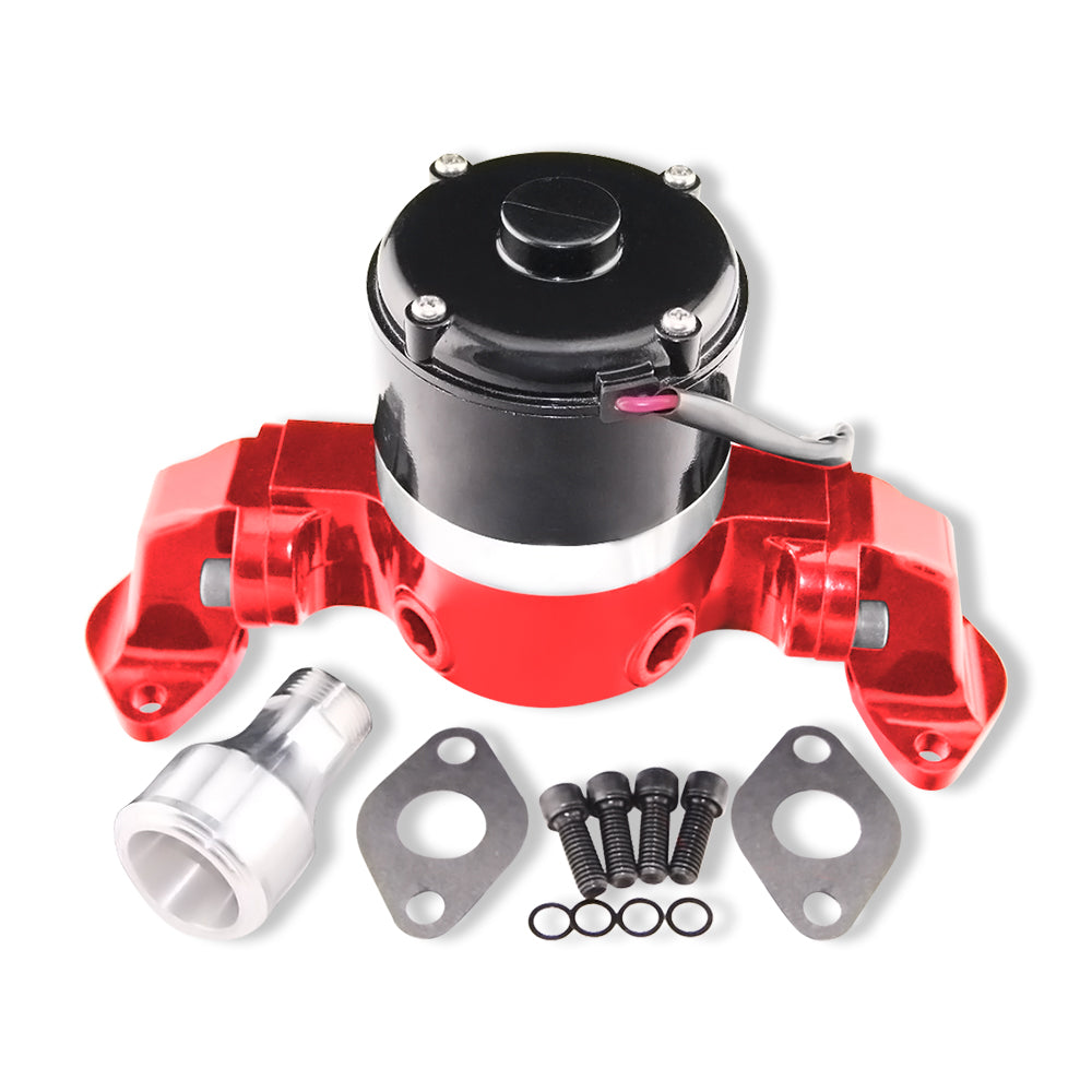 For Big Block Chevy Electric Water Pump Billet Aluminum BBC 396 454 502 35GPM RED