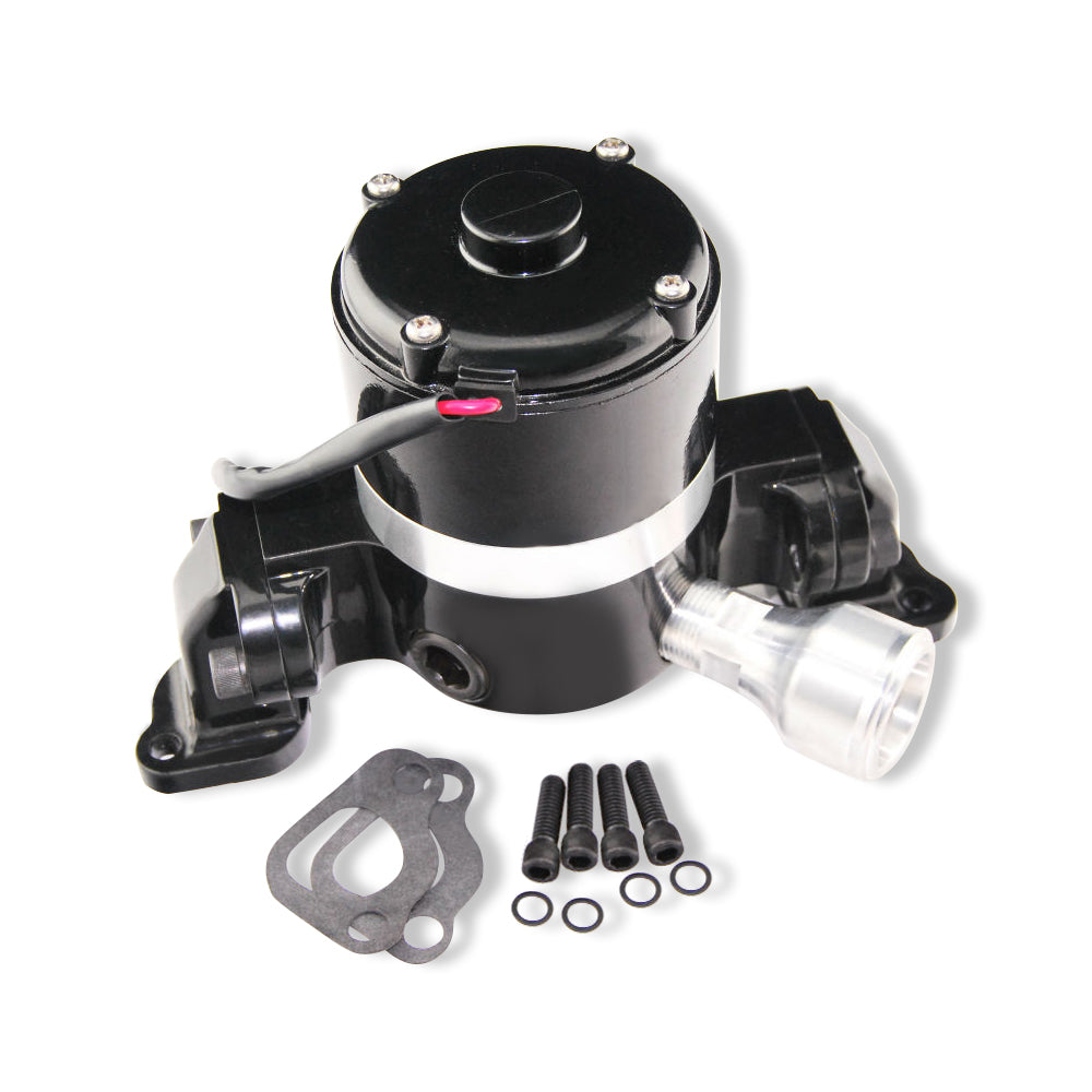 Electric Water Pump 35 GPM High Volume Black Powder Coat For Ford 289 302 351W