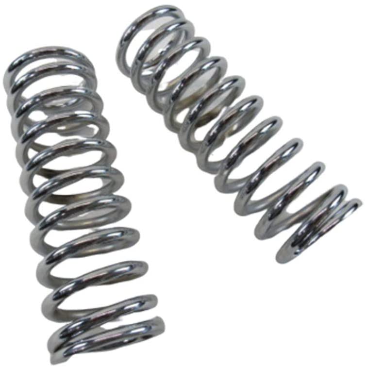 10" Tall Coil Over Shock Springs, ID: 2.5", Rate: 200lb, Chrome Brand: Kernel