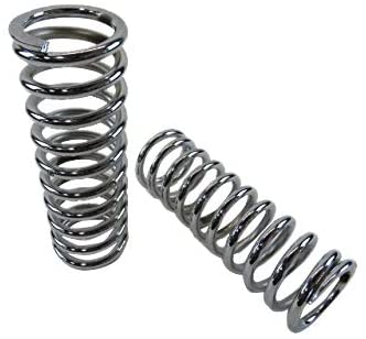 10" Tall Coil Over Shock Springs, ID: 2.5", Rate: 200lb, Chrome Brand: Kernel