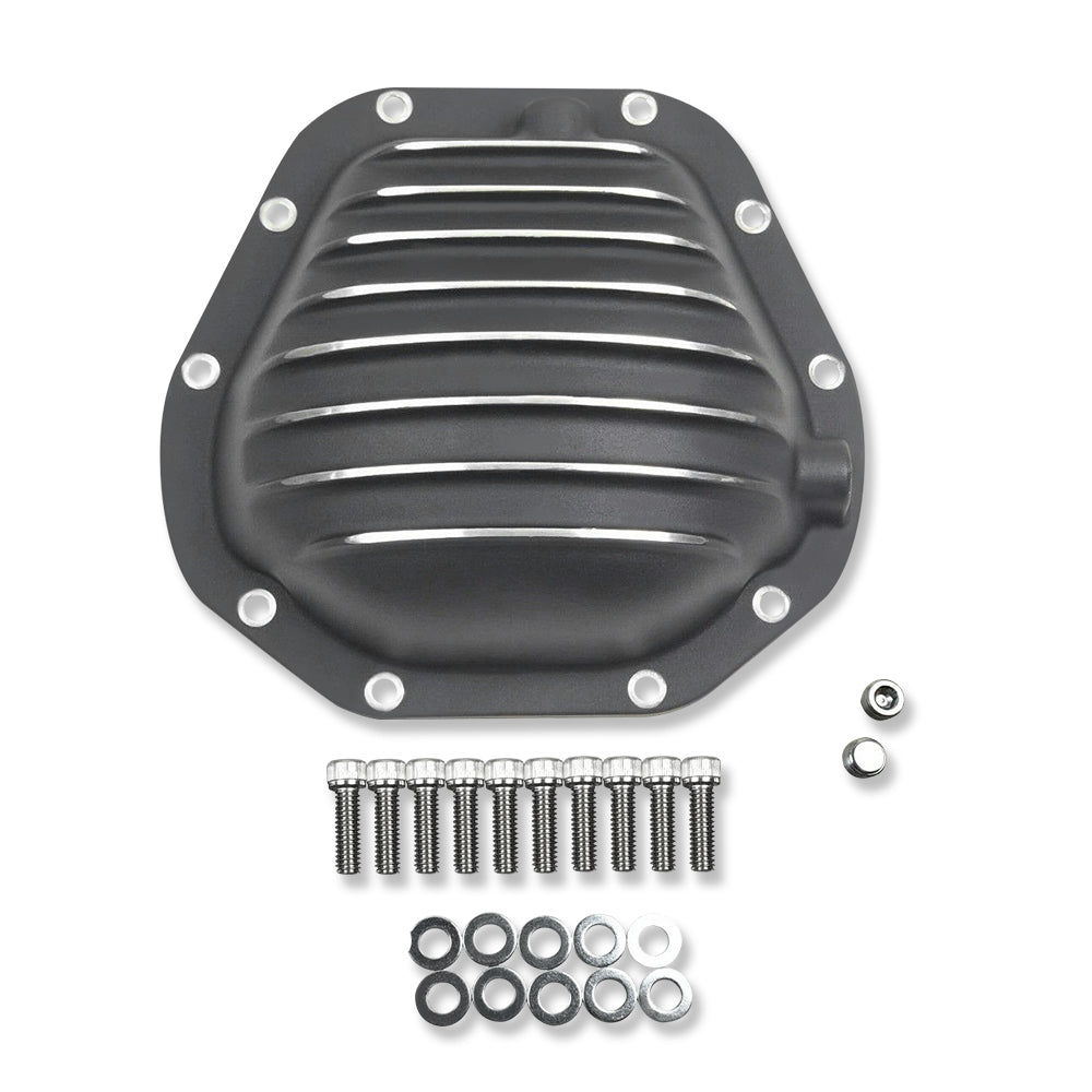 Aluminum 10 Bolt Differential Cover w/ Hardware Black Suit Dana 60 70