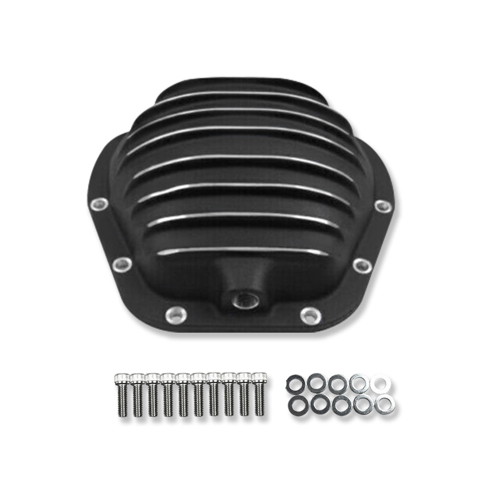 Suit Dana 60 Black Aluminum Differential Cover ( 10 Bolt ) w/ Hardware