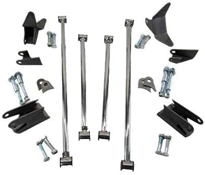 Steel Triangulated Rear 4 Link Bar Kit Stainless Steel for 1933-34