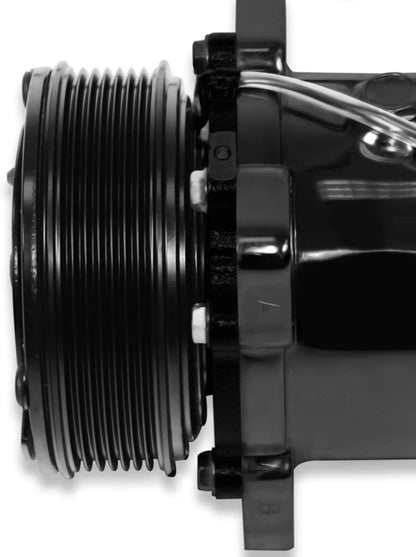 Black A/C Air Conditioning Compressor Serpentine Belt Pulley for Sanden 508 Style