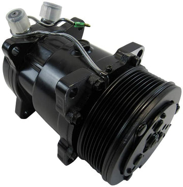 Serpentine Belt Sanden 508 Style A/C Air Conditioning Compressor, Black