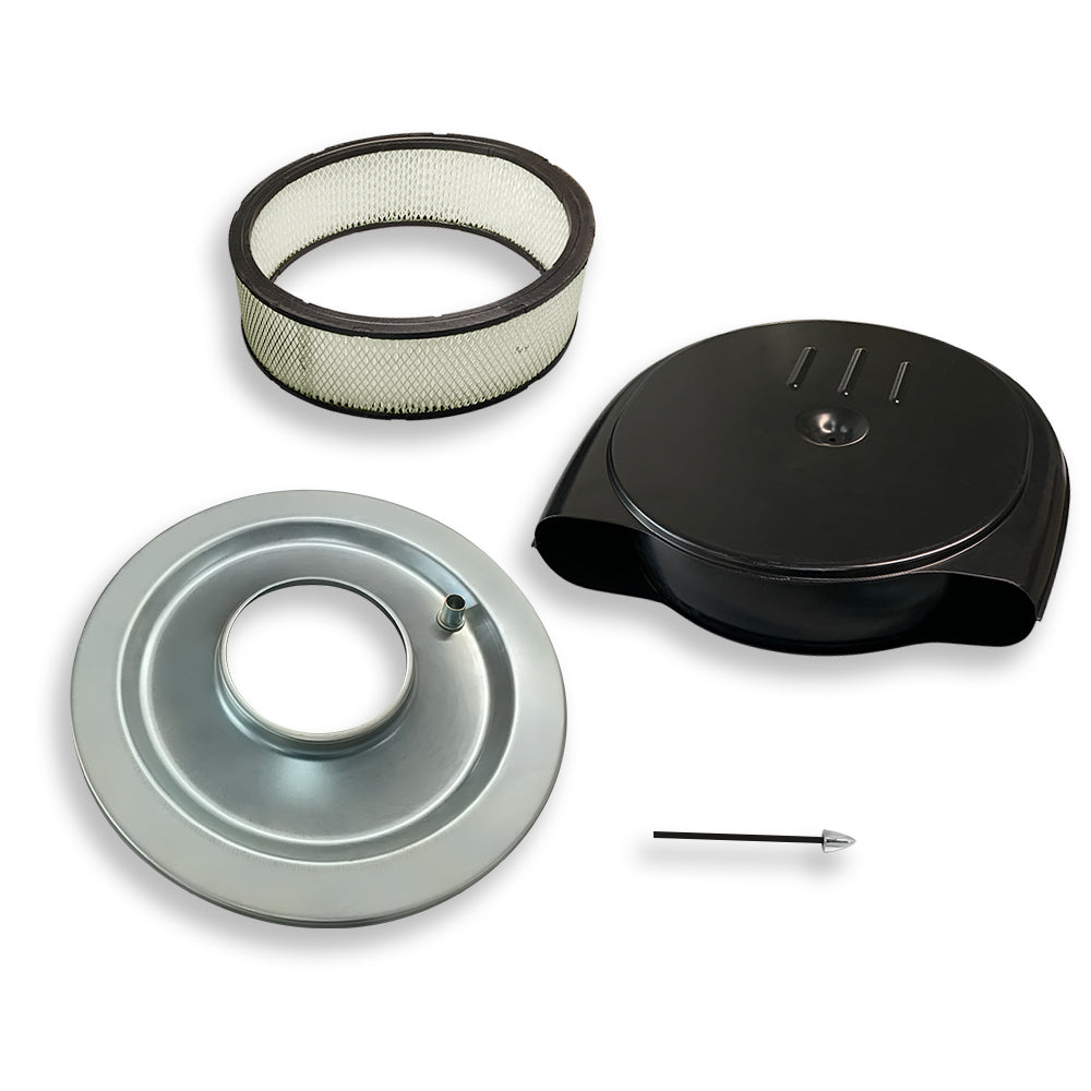 For 1951-1956 Cadillac Oldsmobile Retro Air Cleaner Air Filter Set Black Coated