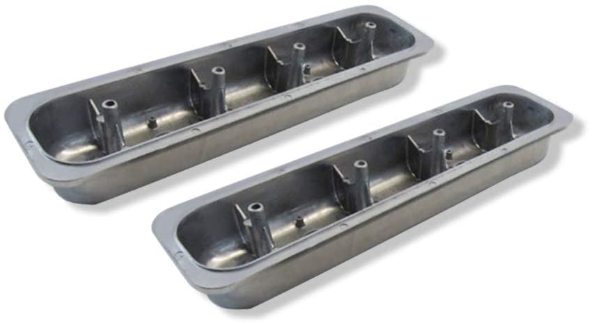 Short Alum Center Bolt Vortec Valve Covers Polished for 1987-97 Chevy 350