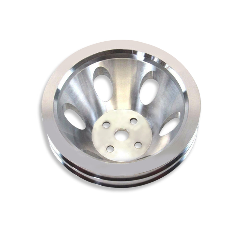 Aluminum Short Water Pump Pulley 2 Groove Satin Suits BBC 396-454