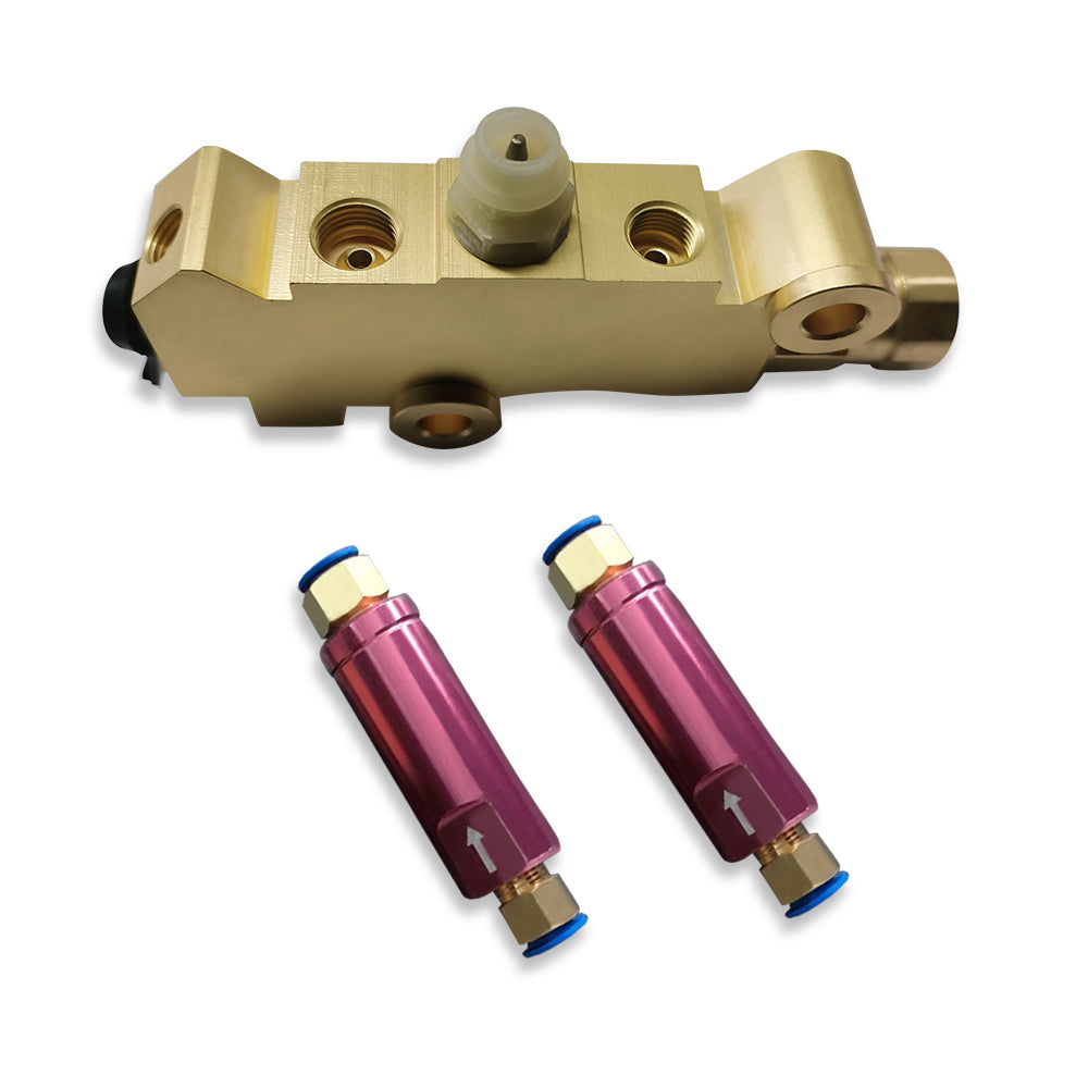 Disc/Drum Brass Brake Proportioning Valve & 2x 10 lbs Residual Brake Valve