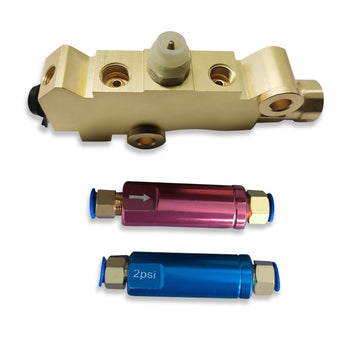 Disc Drum Brake Proportioning & In Line Front Rear Residual Valve Kit Street Rod