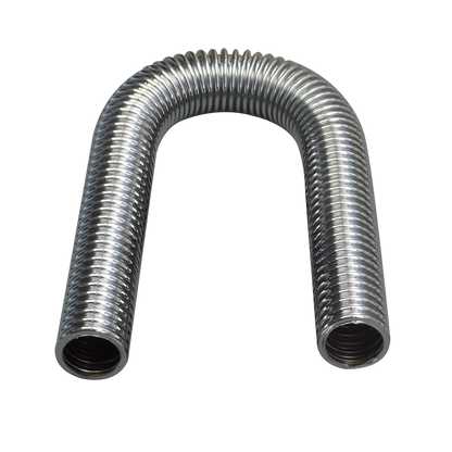24" Flexible Stainless Steel Upper or Lower Radiator Hose Kit with Polished Caps