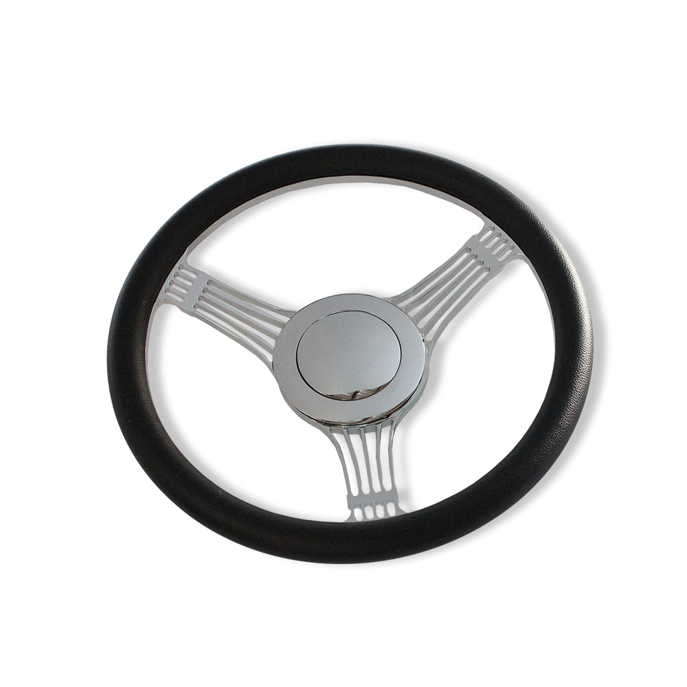 14" Banjo Steering Wheel & 32" Manual Steering Column & Smooth Horn Button GM