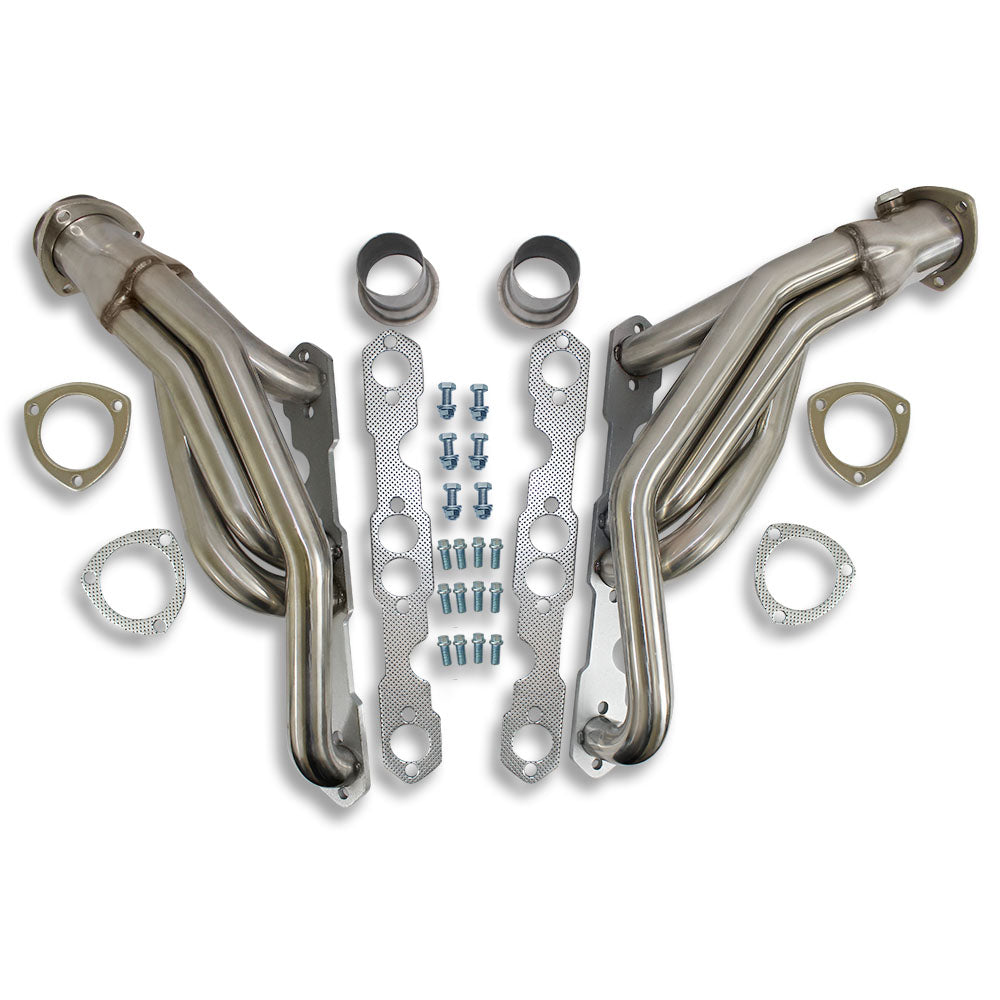 Polished Stainless Steel Exhaust Headers For 88-95 CH-EVY GMC C/K Series 1500/2500/3500 Pickup Truck 5.0/5.7L V8