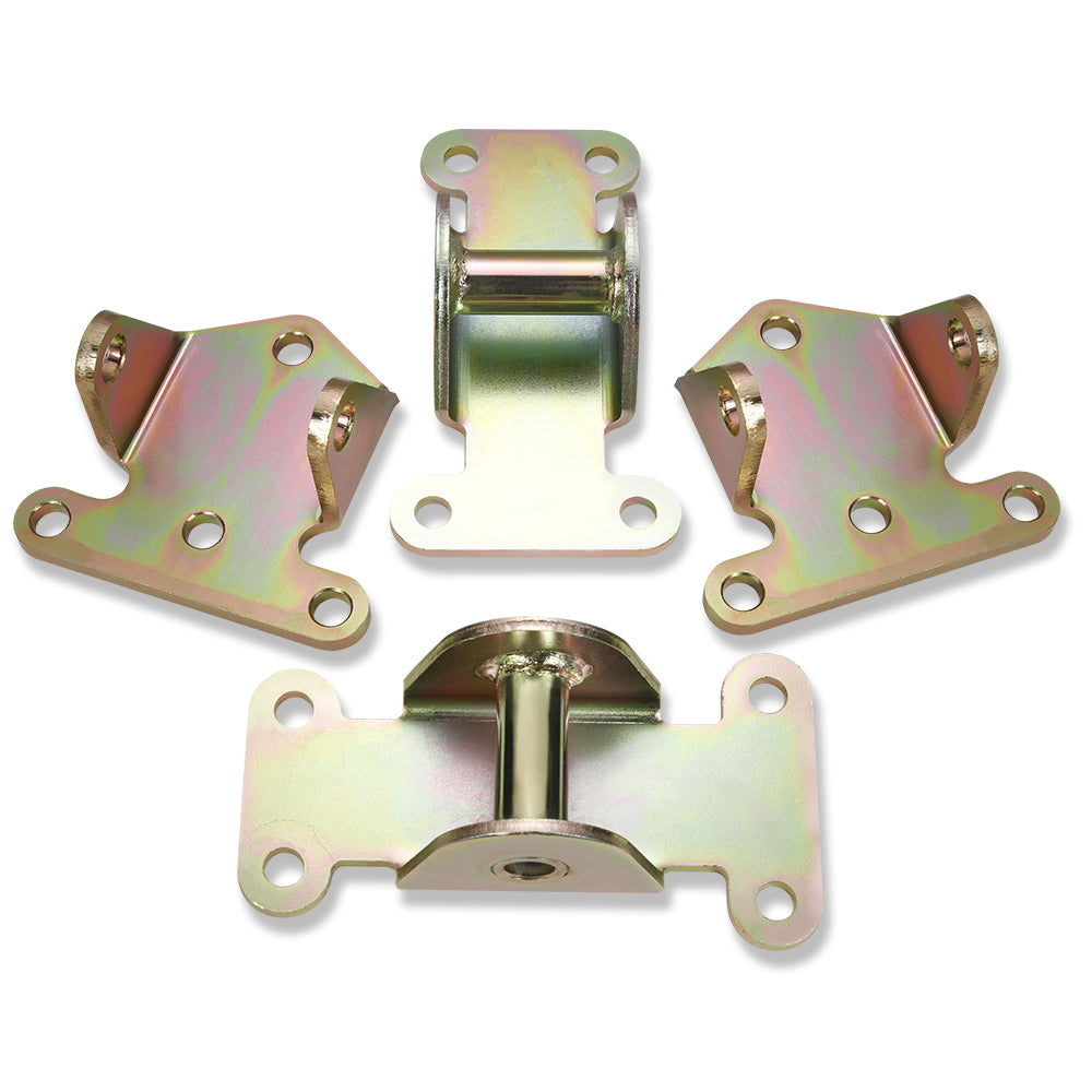 Solid Motor Engine Mount For SBC Chevy Frame Mount Zinc Hot Street Rod