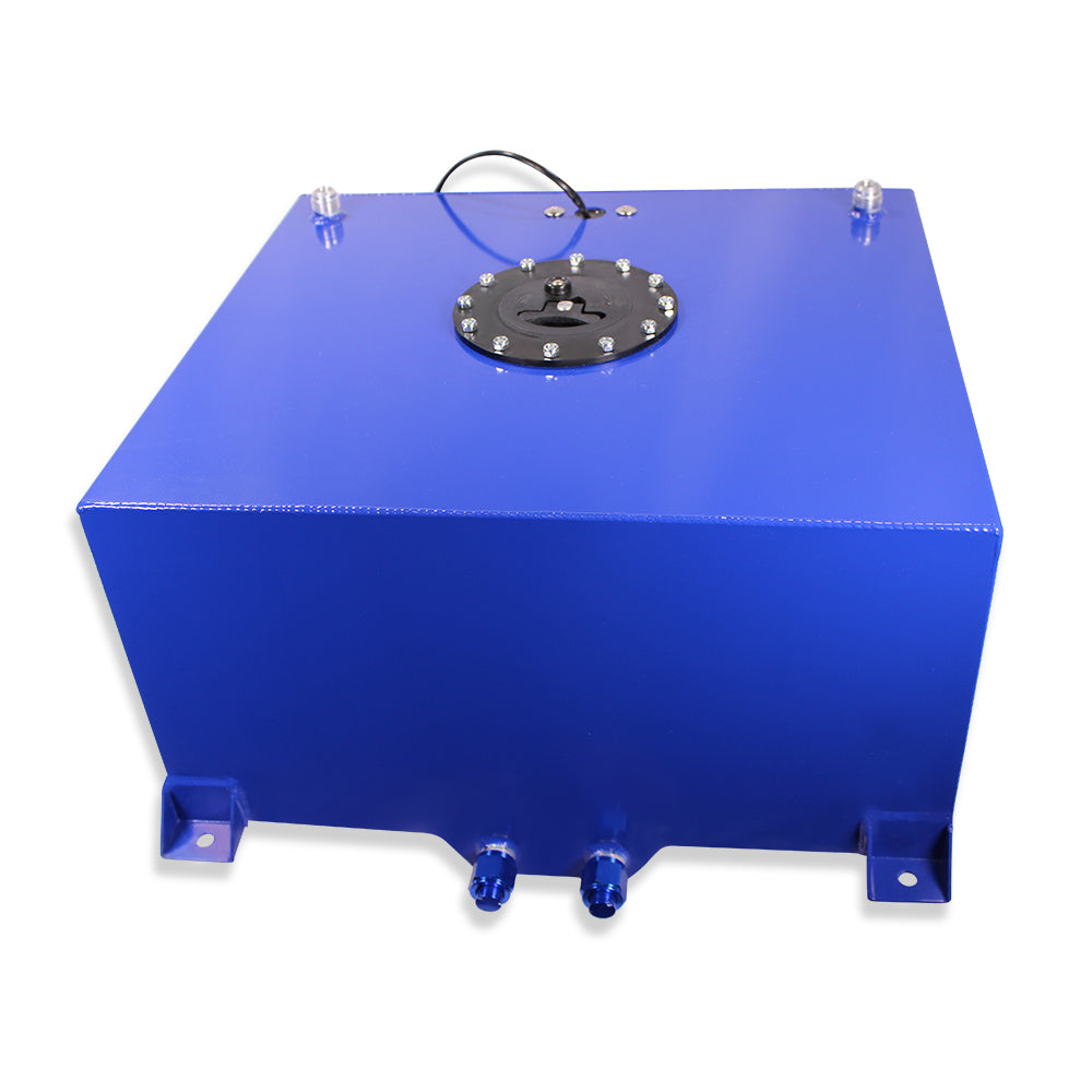 20 Gallon Aluminum Universal Fuel Cell Gas Tank Blue with Level Sender ...