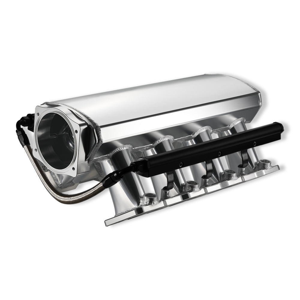 102mm High Profile Intake Manifold & Throttle Body For LS1 LS2 LS6 Silver Aluminum
