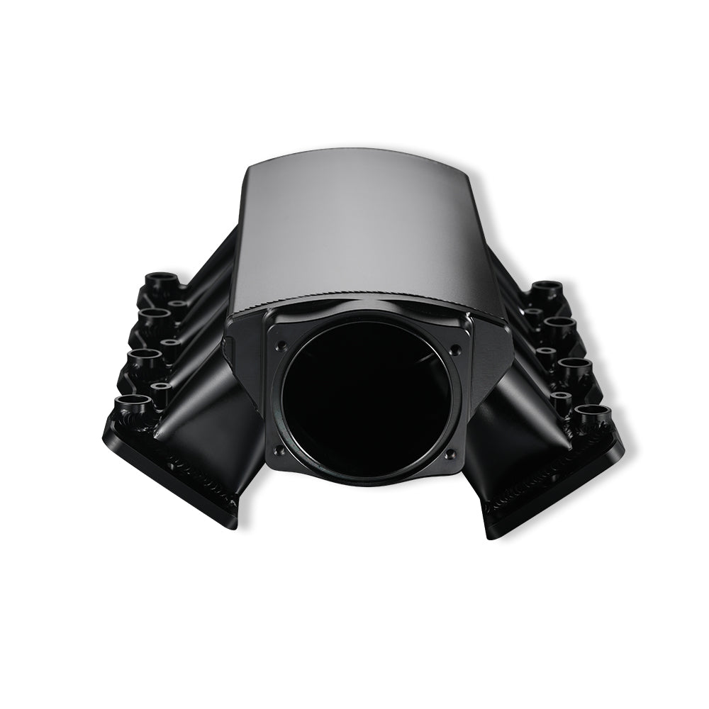 Fabricated 102mm Low Profile Intake Manifold LS1/LS2/LS6 Black with MAP Sensor Port Fuel Rails