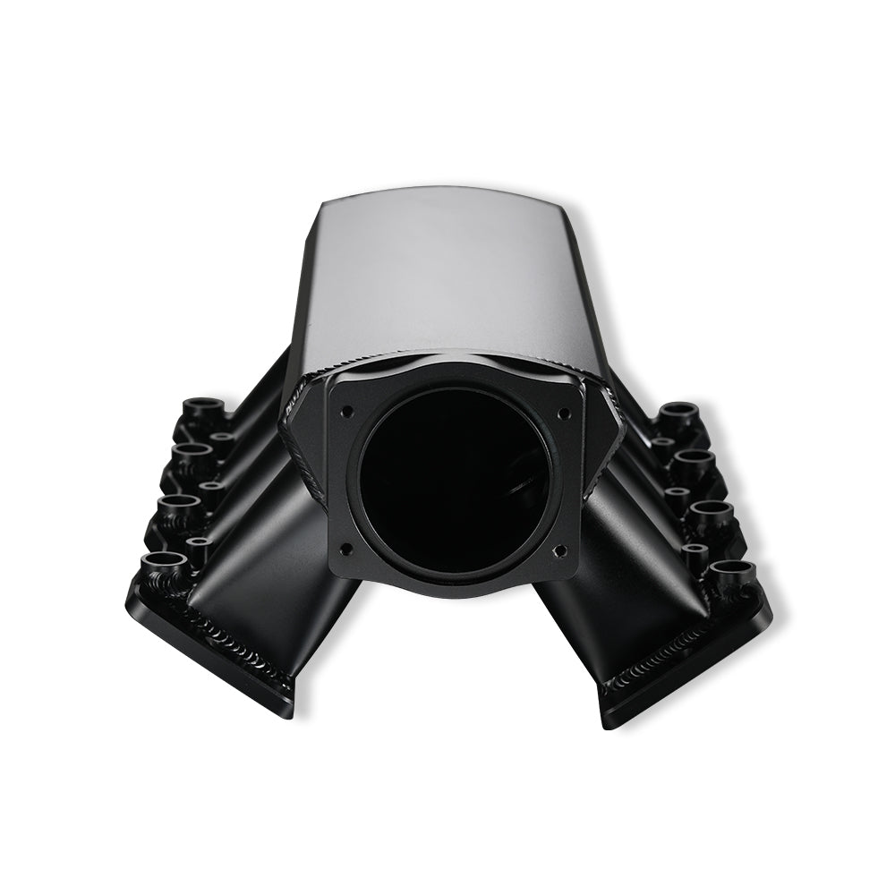 Fabricated 92mm Intake Manifold High Profile LS1/LS2/LS6 Black with MAP Sensor Port Fuel Rails