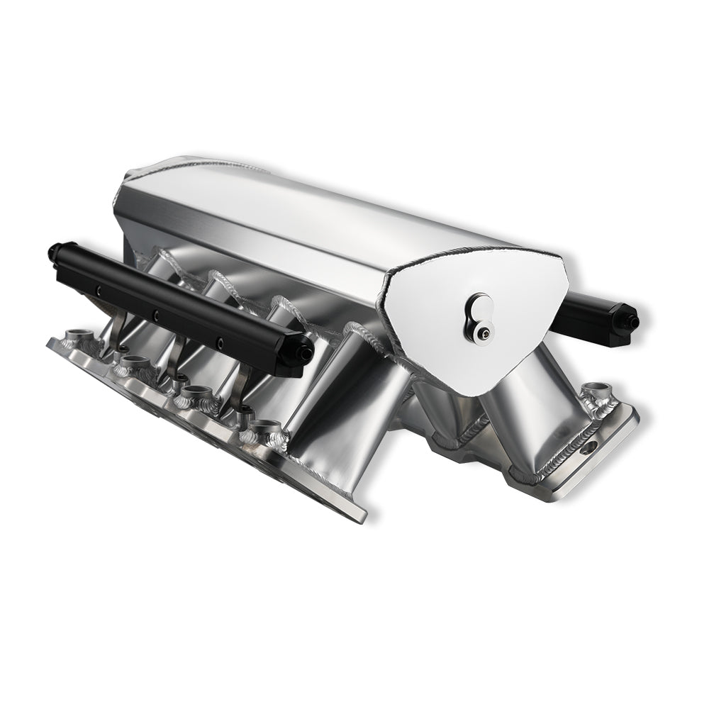 Intake Manifold 92mm High Profile LS1/LS2/LS6 Silver with MAP Sensor Port Fuel Rails