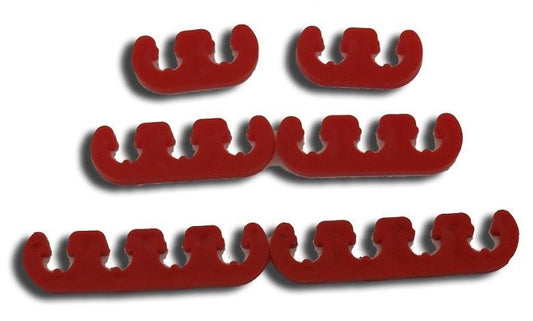 Deluxe Wire Divider Set in Red Fits 7, 8 or 9mm Plug Wires