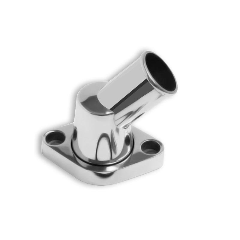 Polished Aluminum 45° Swivel Water Neck For SBC BBC Chevy 327 350 454 396