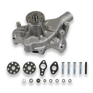 High Volume Long Water Pump LWP Fits Small Block Chevy SBC 350 Satin Aluminum