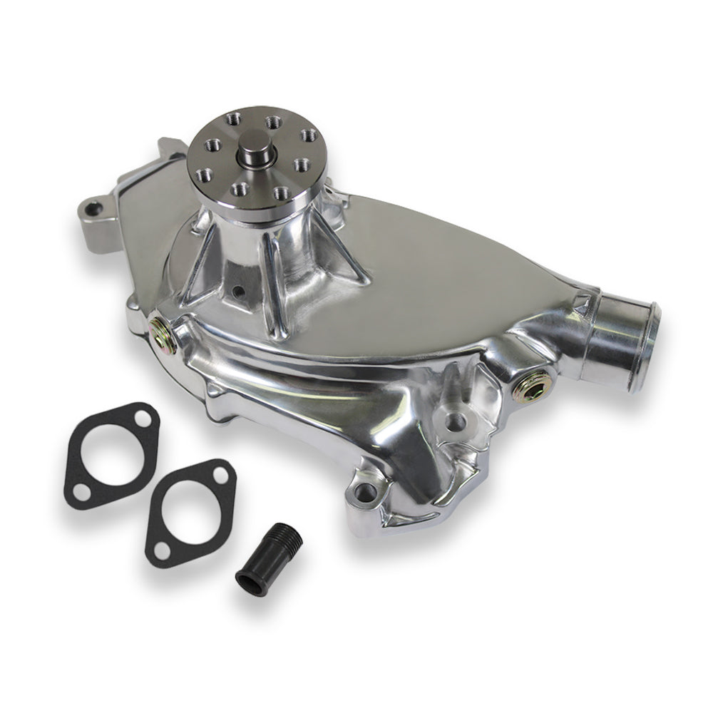 Big Block Chevy BBC 396 454 Short Water Pump High Flow Polished Aluminum Mechanical