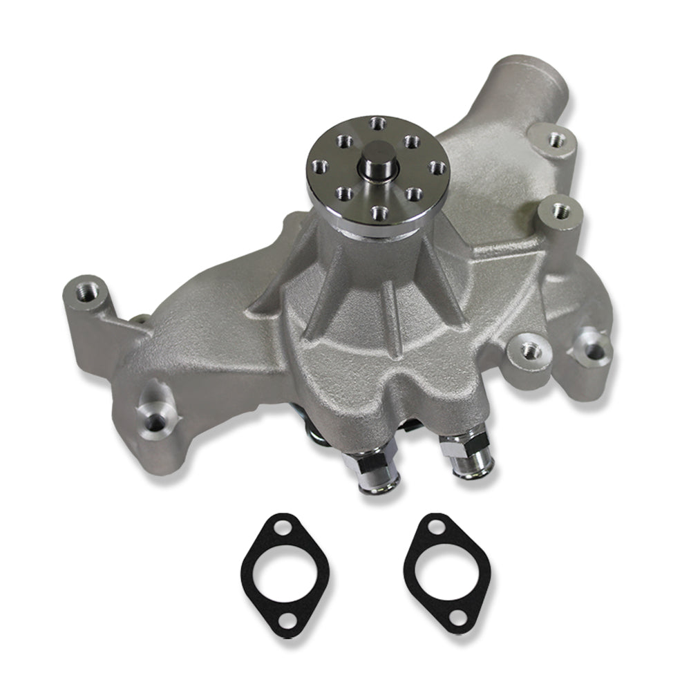 For Big Block Chevy BBC 396 402 454 Long Water Pump High Flow Satin Aluminum